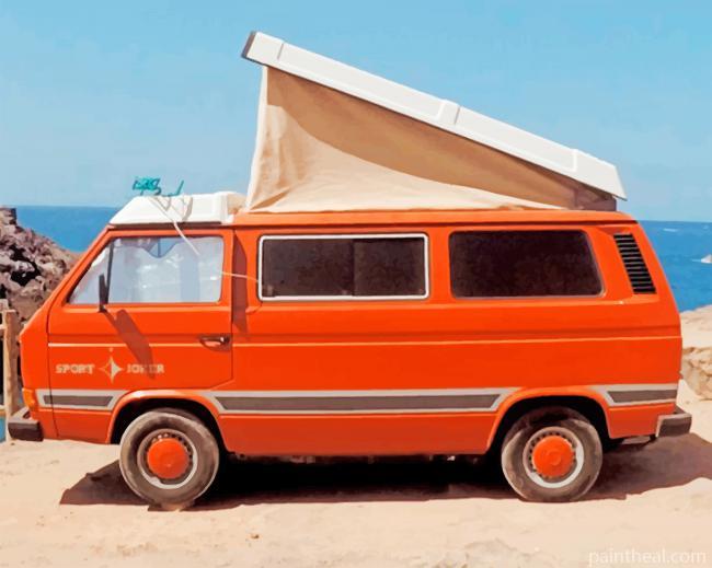 Orange Van Painting By Numbers Kits