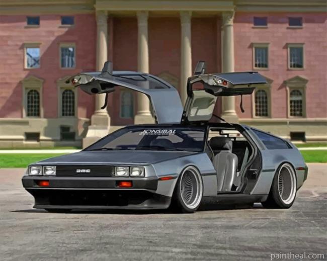 Black Delorean Painting By Numbers Kits