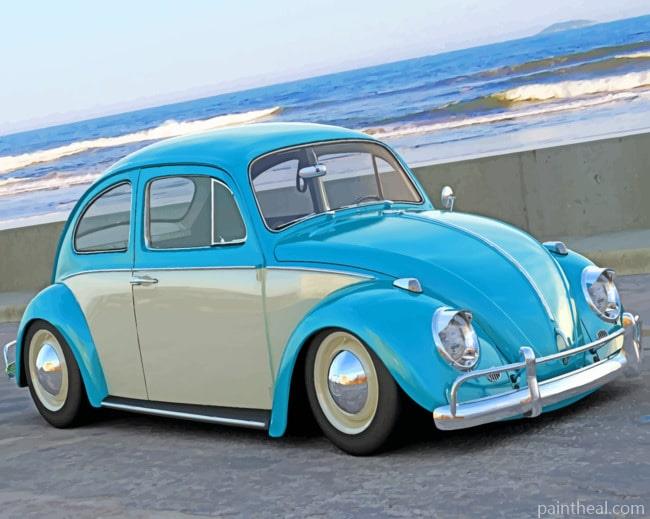 Volkswagen Beetle 1200 Painting By Numbers Kits