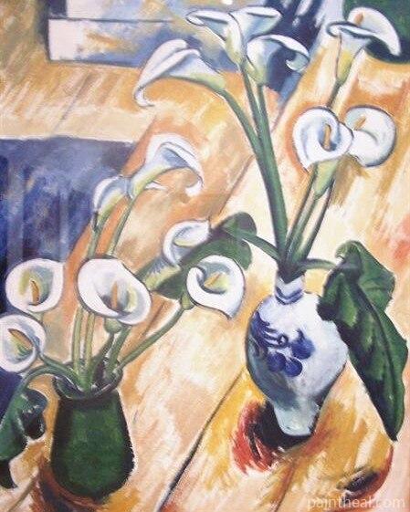 Arum Lilies Vases Painting By Numbers Kits