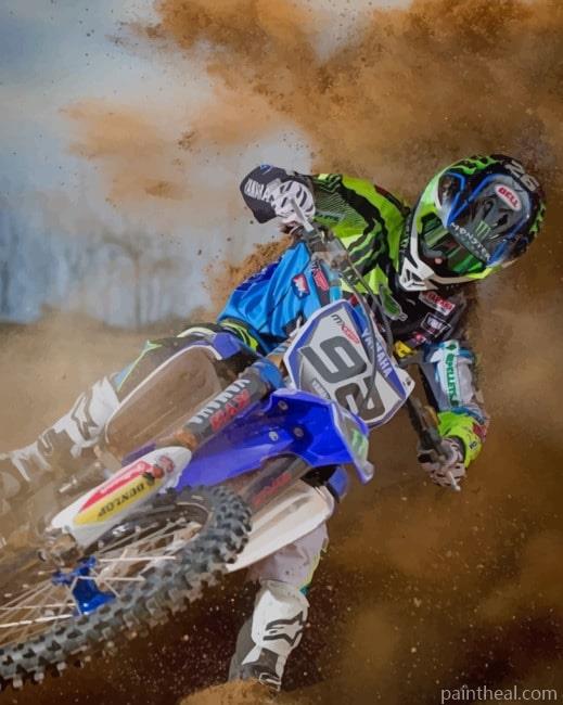 Dirt Biker Painting By Numbers Kits