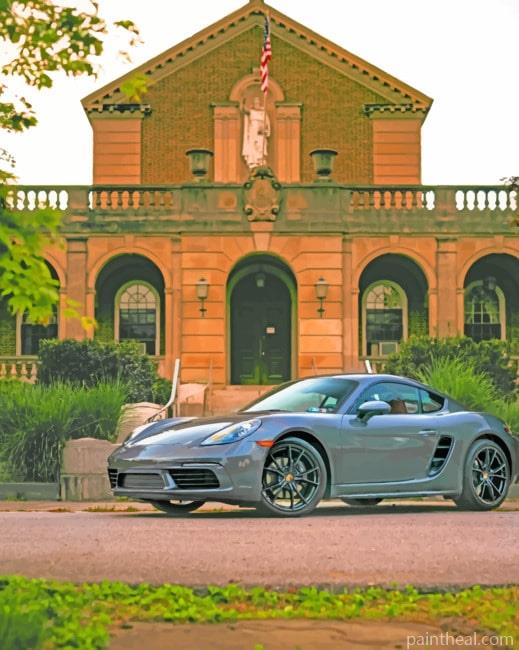 Porsche Cayman Painting By Numbers Kits