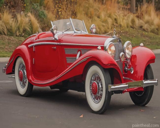 Mercedes Benz Special Roadster Painting By Numbers Kits