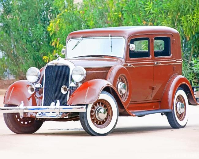 Sedan 1933 Dodge 4 Car Painting By Numbers Kits