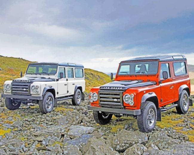 Land Rovers Painting By Numbers Kits