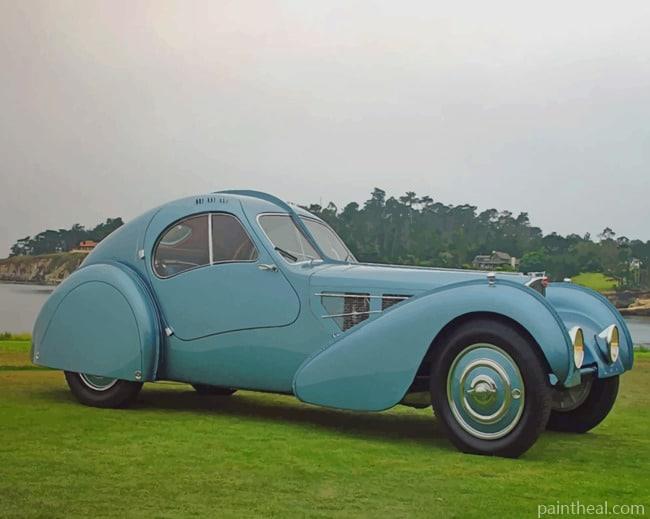 Bugatti Type Atlantic Coupe Painting By Numbers Kits