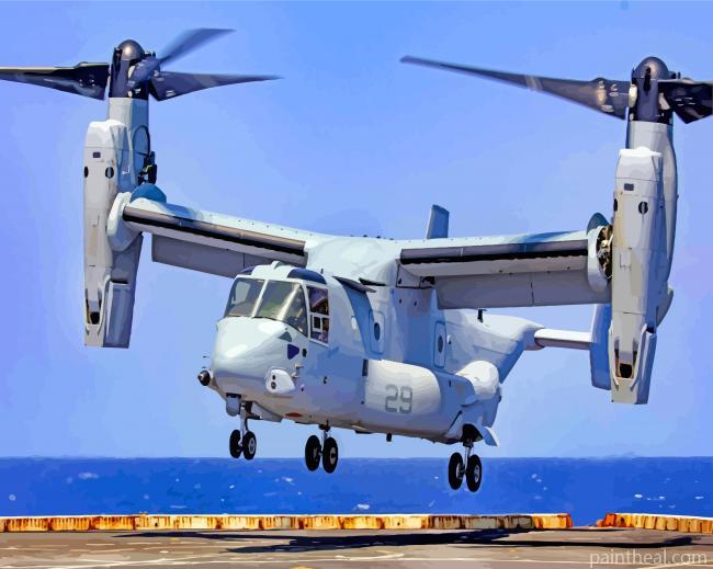 Osprey Helicopter Painting By Numbers Kits