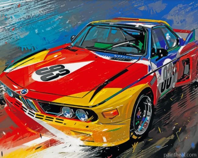 Colorful Car Painting By Numbers Kits
