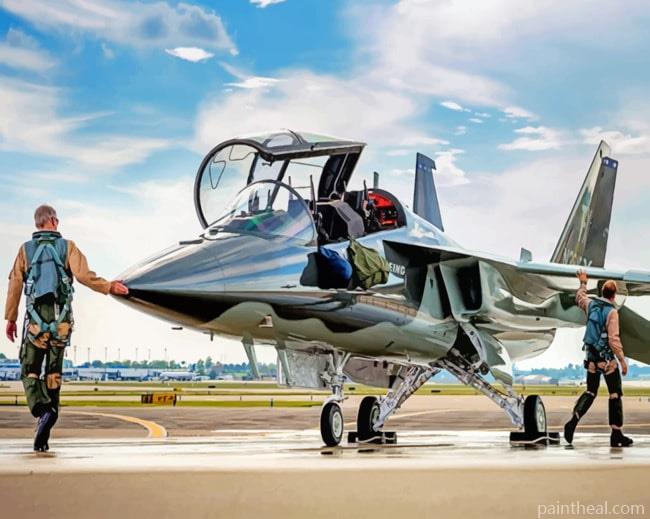Military Airplane Painting By Numbers Kits