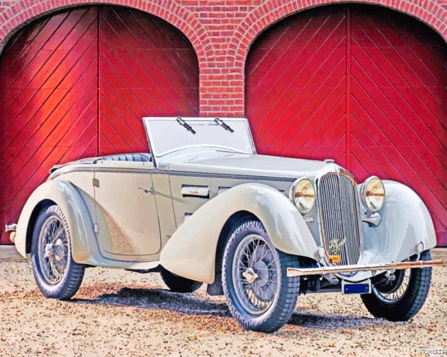 Classic Grey Car Painting By Numbers Kits