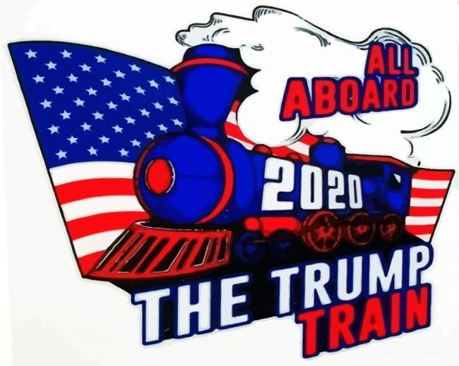 American Trump Train Painting By Numbers Kits