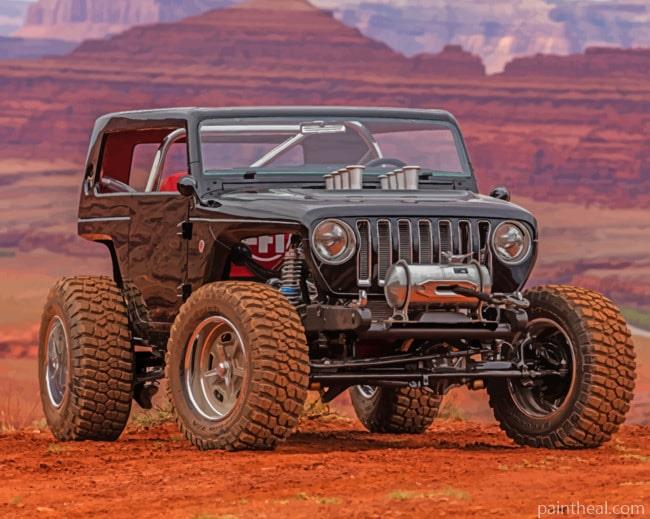 Desert Jeep Painting By Numbers Kits