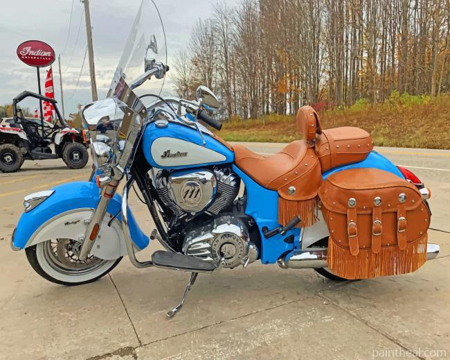 Blue Indian Chief Painting By Numbers Kits