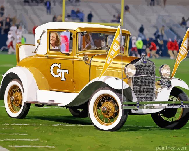Ramblin Wreck Painting By Numbers Kits