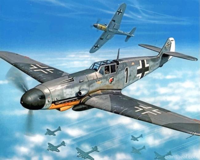 Aesthetic Spitfire Flying Painting By Numbers Kits