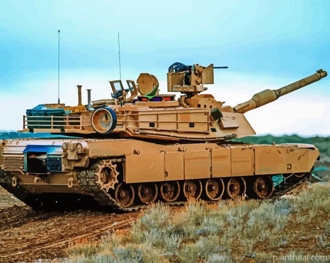 M1a1 Abrams Tank Painting By Numbers Kits