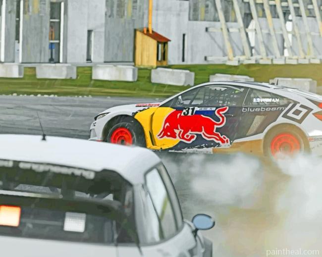 Nissan With Redbull Logo Sliding Painting By Numbers Kits