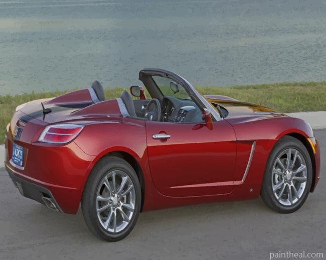 Saturn Sky Turbo Car Painting By Numbers Kits