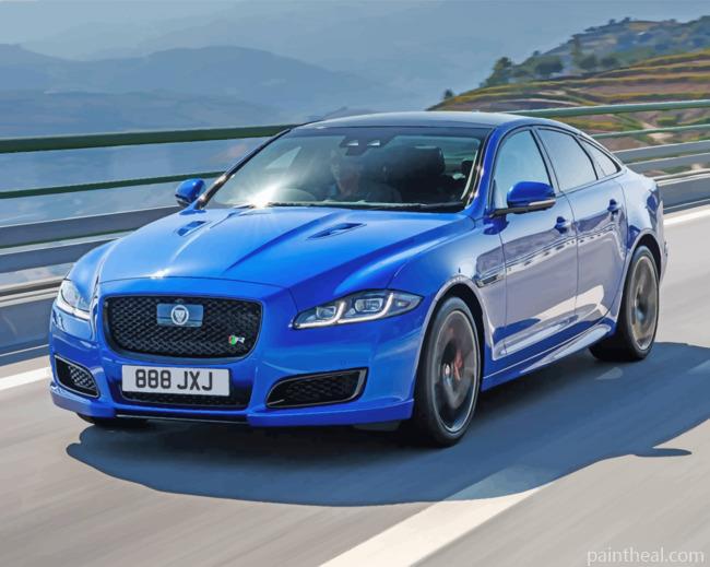 Blue Jaguar Painting By Numbers Kits