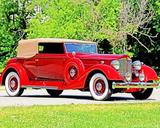 Packard Eight Car Painting By Numbers Kits