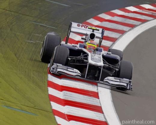 Pastor Maldonado Formula One Painting By Numbers Kits