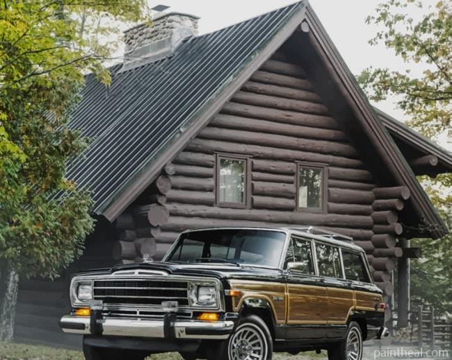 Classic Jeep Grand Wagoneer Painting By Numbers Kits