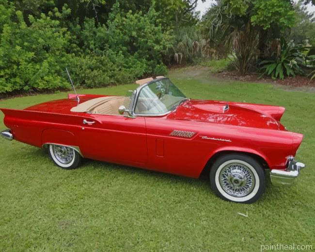 Red Ford Thunderbird Car Painting By Numbers Kits