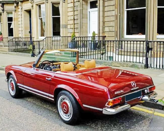 Rolls Royce Corniche Vintage Car Painting By Numbers Kits