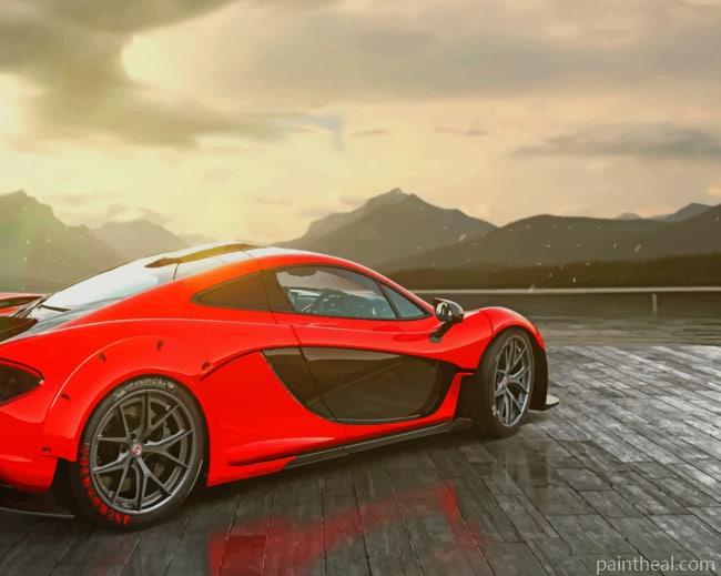 Sport Car Mclaren P1 Painting By Numbers Kits
