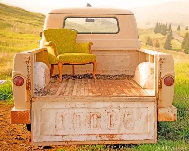 Chair On Dodge Truck Painting By Numbers Kits