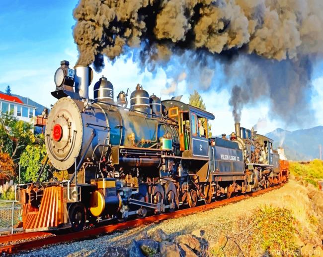 Steam Train Painting By Numbers Kits