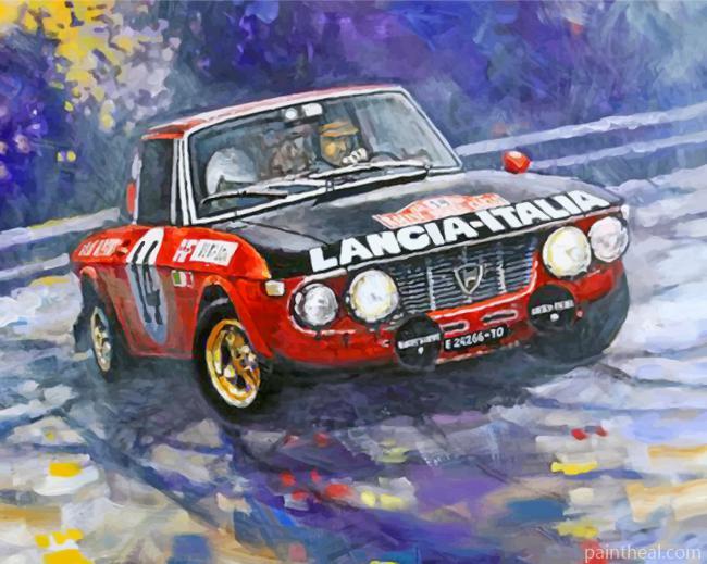 Abstract Race Car Painting By Numbers Kits