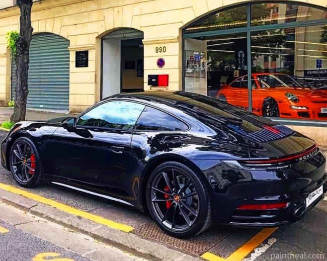 Black Porsche Panamera Painting By Numbers Kits