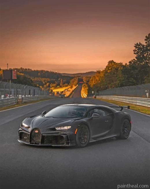 Buggati Chiron Painting By Numbers Kits