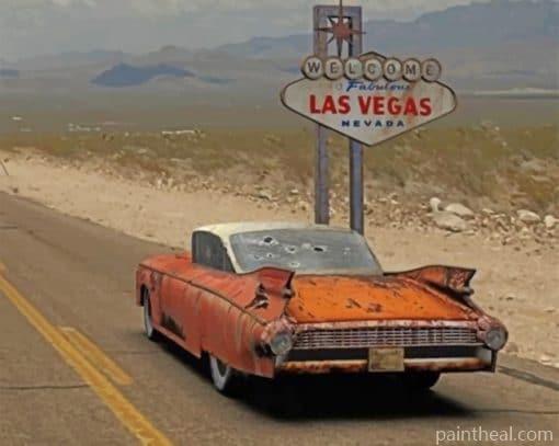 Las Vegas Road – 5D Diamond Painting Painting By Numbers Kits