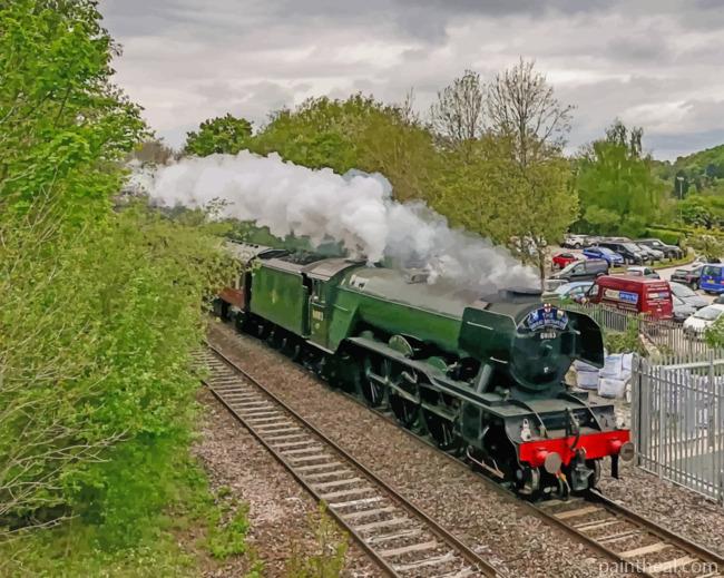 Flying Scotsman Train Painting By Numbers Kits