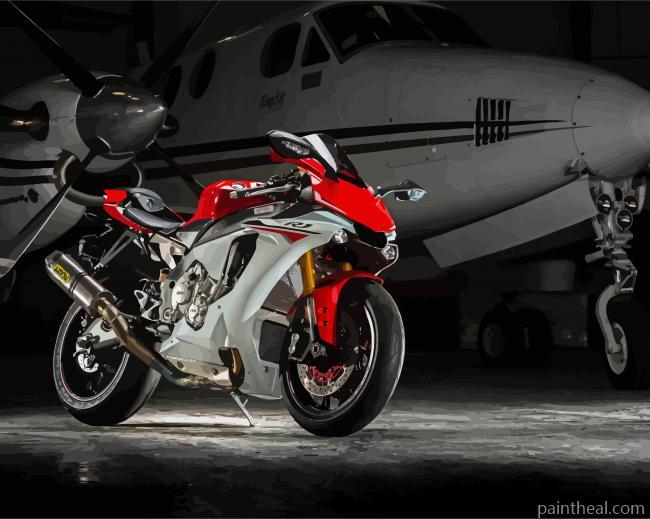 Honda Fireblade Motorcycle by Plane Painting By Numbers Kits