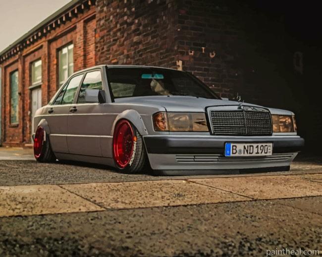 Customized Mercedes 190E Painting By Numbers Kits