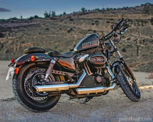 Harley Davidson Forty Eight Painting By Numbers Kits