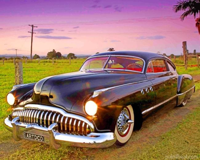 Classic Buick Roadmaster Painting By Numbers Kits