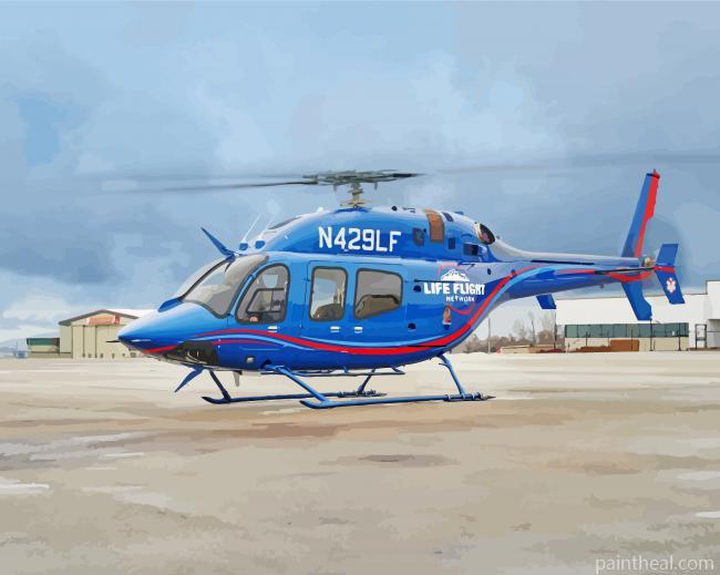 Blue Lifeflight Painting By Numbers Kits