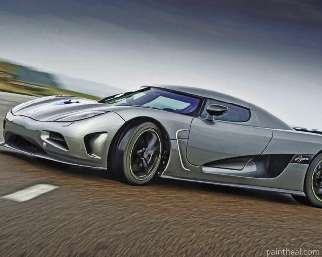 Koenigsegg Sport Car Painting By Numbers Kits