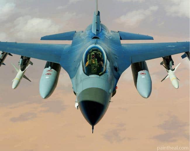 Fighter Jet Ghost Aircraft Painting By Numbers Kits