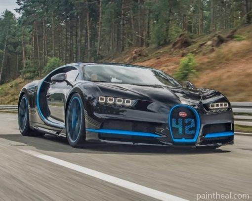Luxury Bugatti Chiron – 5D Diamond Painting Painting By Numbers Kits
