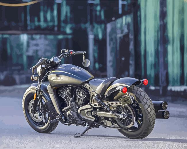 Indian Motorcycle Painting By Numbers Kits