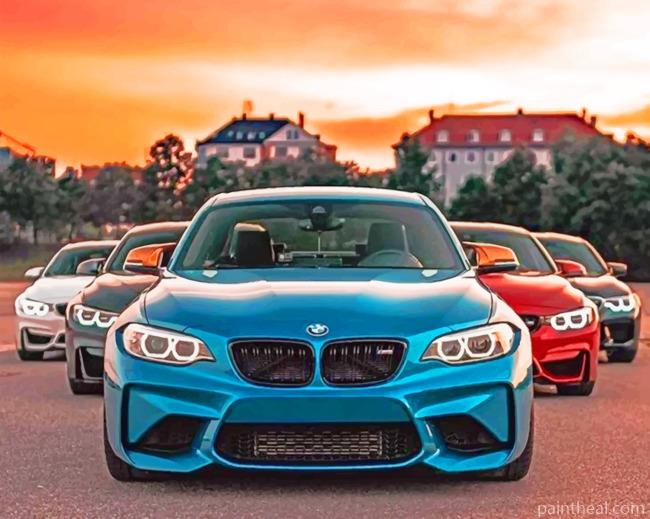 Bmw Cars Painting By Numbers Kits