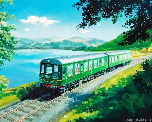 Diesel Train Painting By Numbers Kits