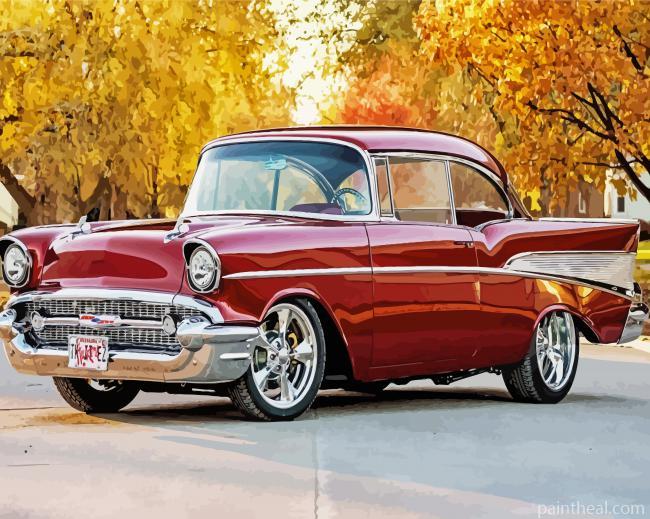 Classic 57 Chevy Painting By Numbers Kits