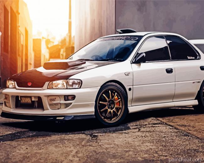 Subaru Impreza WRX Painting By Numbers Kits