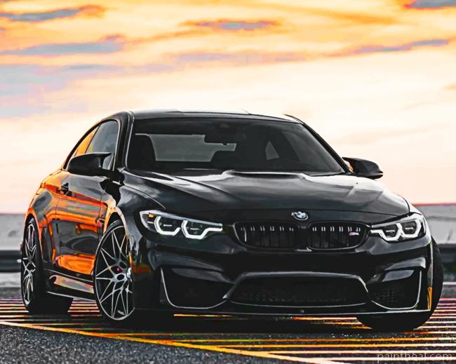 Black Bmw Painting By Numbers Kits